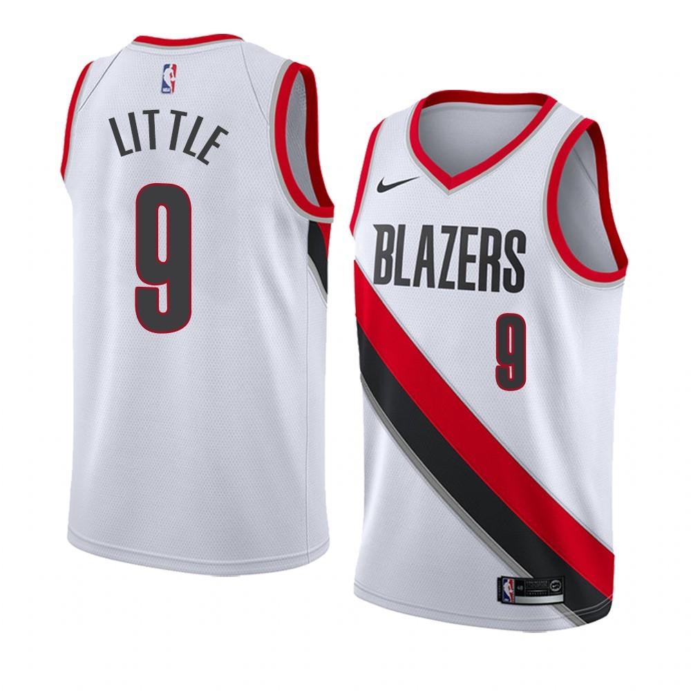 Maglia NBA Nike Portland Trail Blazers #9 Nassir Little Bianco Association 2019-20 Acquista