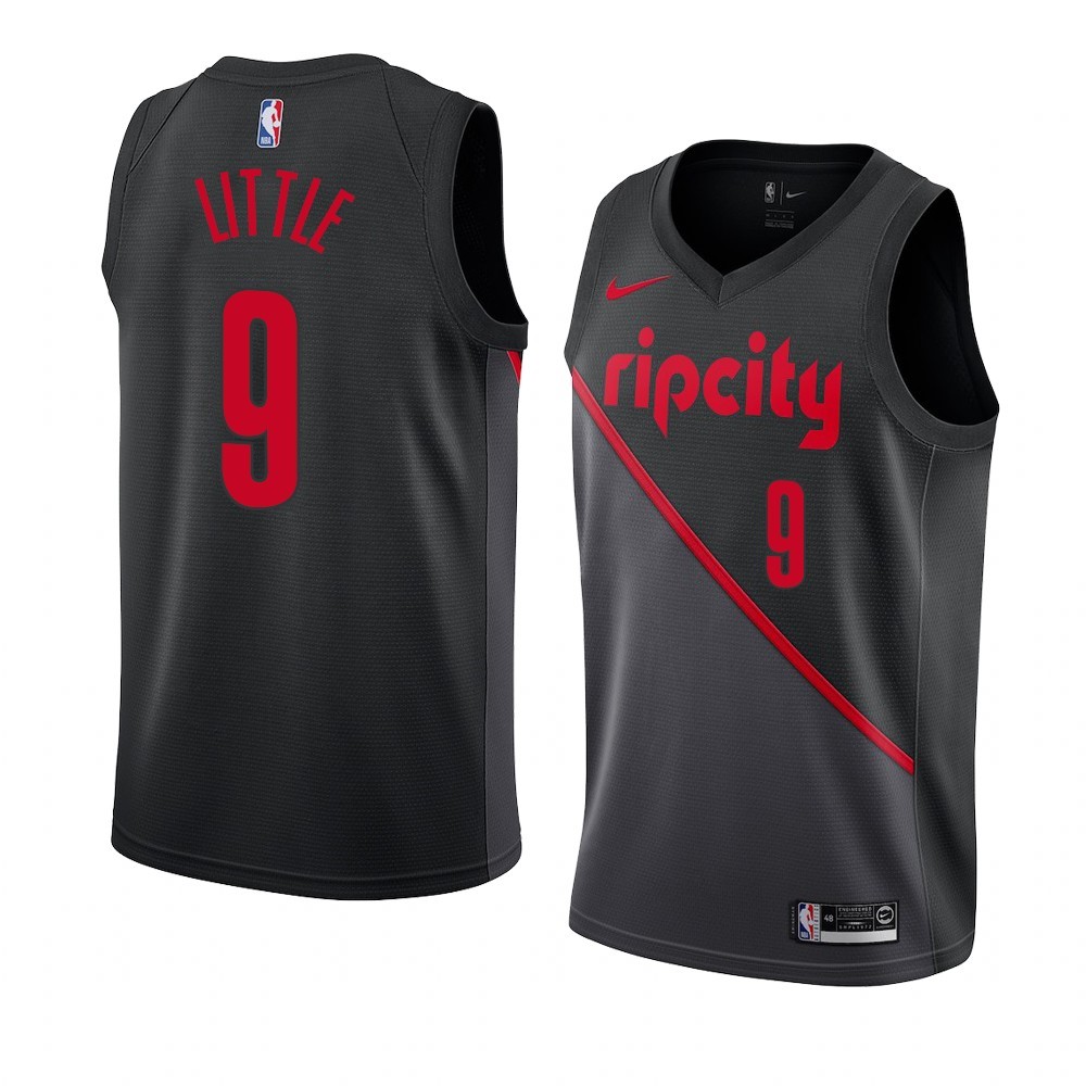 Maglia NBA Nike Portland Trail Blazers #9 Nassir Little Bianco Città 2019-20 Acquista