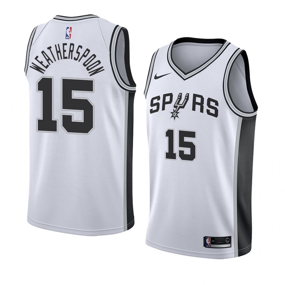 Maglia NBA Nike San Antonio Spurs #15 Quinndar Weatherspoon Bianco Association Acquista