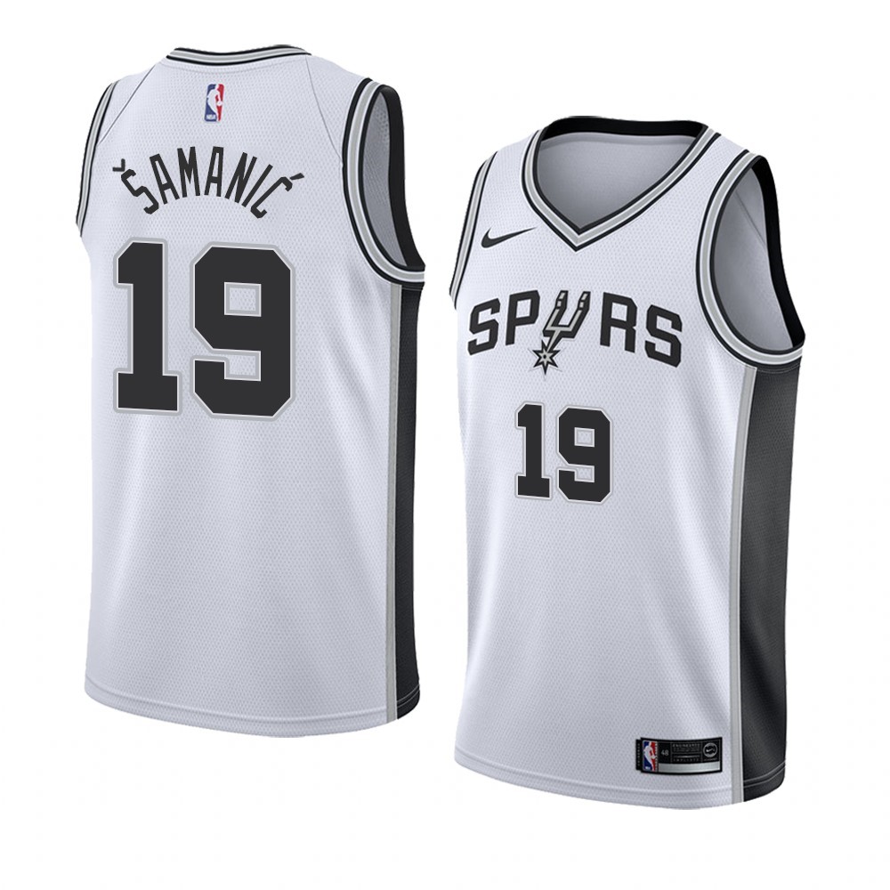 Maglia NBA Nike San Antonio Spurs #19 Luka Samanic Bianco Association 2019-20 Acquista