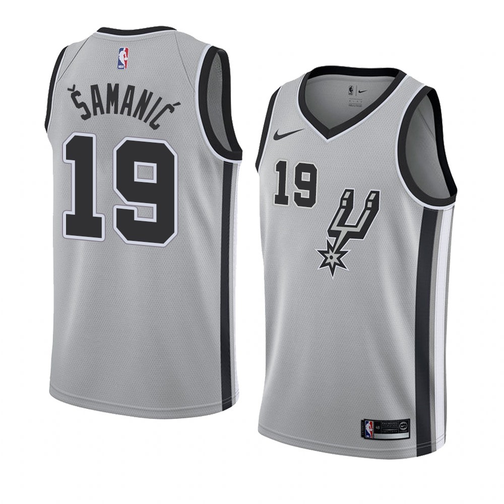 Maglia NBA Nike San Antonio Spurs #19 Luka Samanic Grigio Statement 2019-20 Acquista