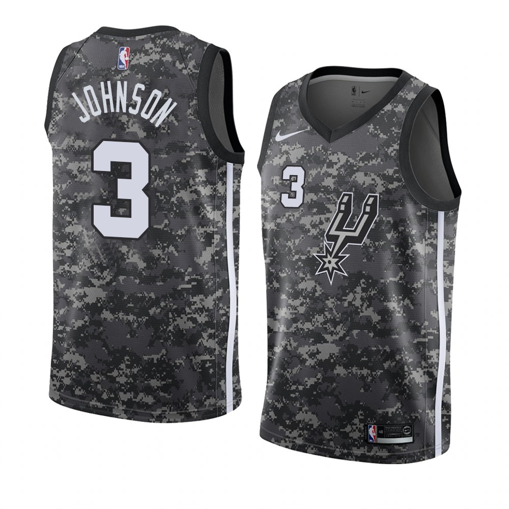 Maglia NBA Nike San Antonio Spurs #3 Keldon Johnson camo Città 2019-20 Acquista