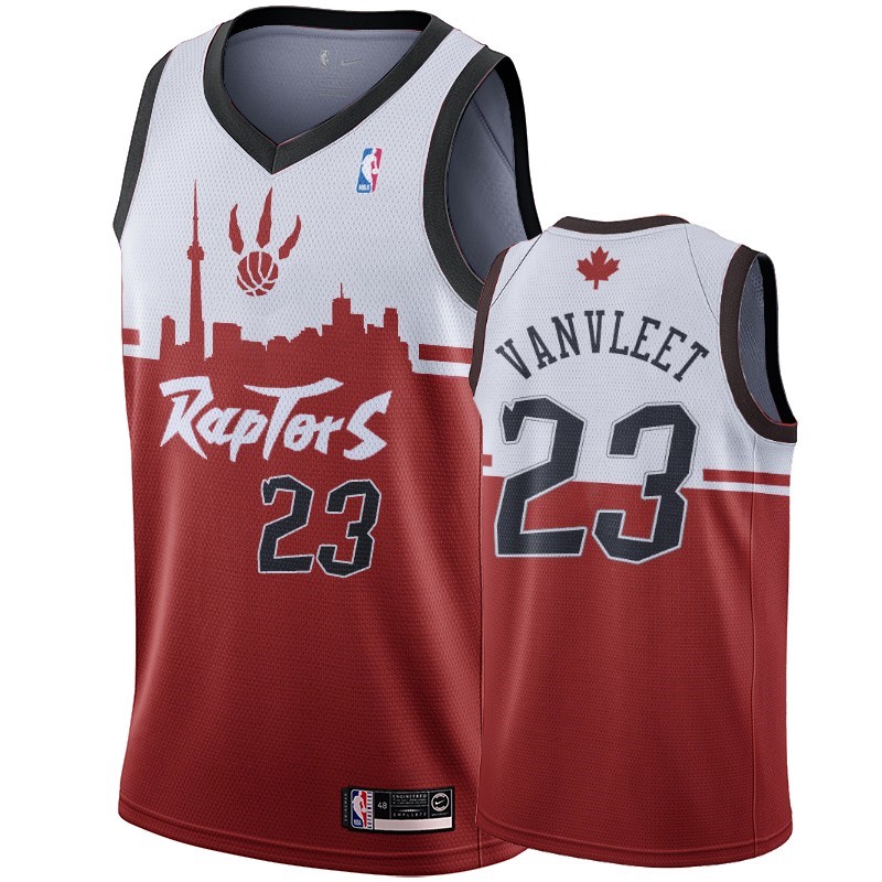 Maglia NBA Nike Toronto Raptors #23 Fred VanVleet Rosso Hometown Collection Acquista