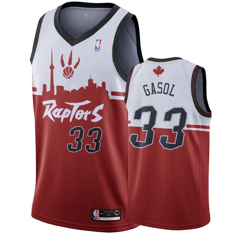 Maglia NBA Nike Toronto Raptors #33 Marc Gasol Rosso Hometown Collection Acquista