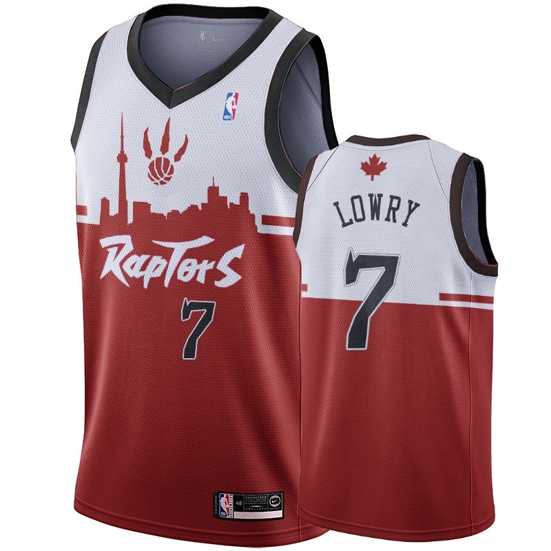 Maglia NBA Nike Toronto Raptors #7 Kyle Lowry Rosso Hometown Collection Acquista