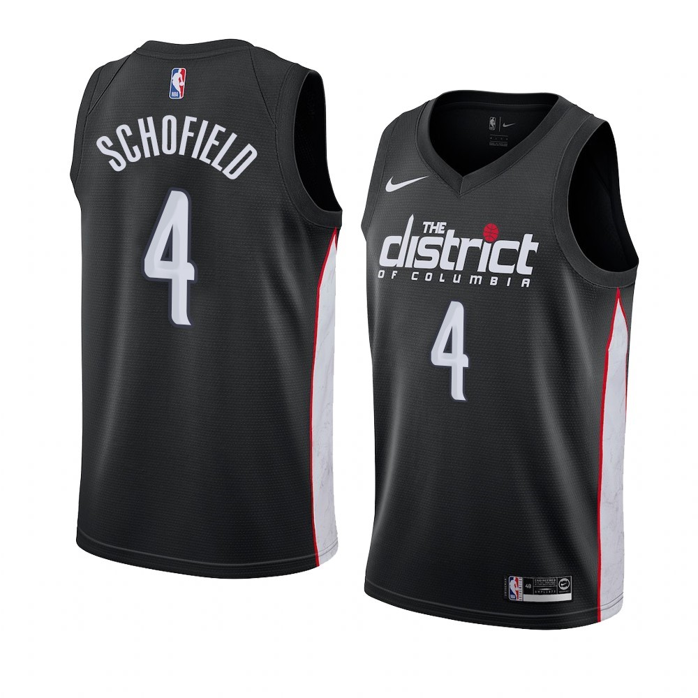 Maglia NBA Nike Washington Wizards #4 Admiral Schlfield Nero Città 2019-20 Acquista