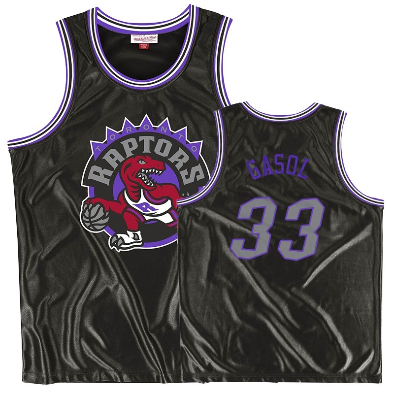 Maglia NBA Toronto Raptors #33 Marc Gasol Nero Throwback Acquista