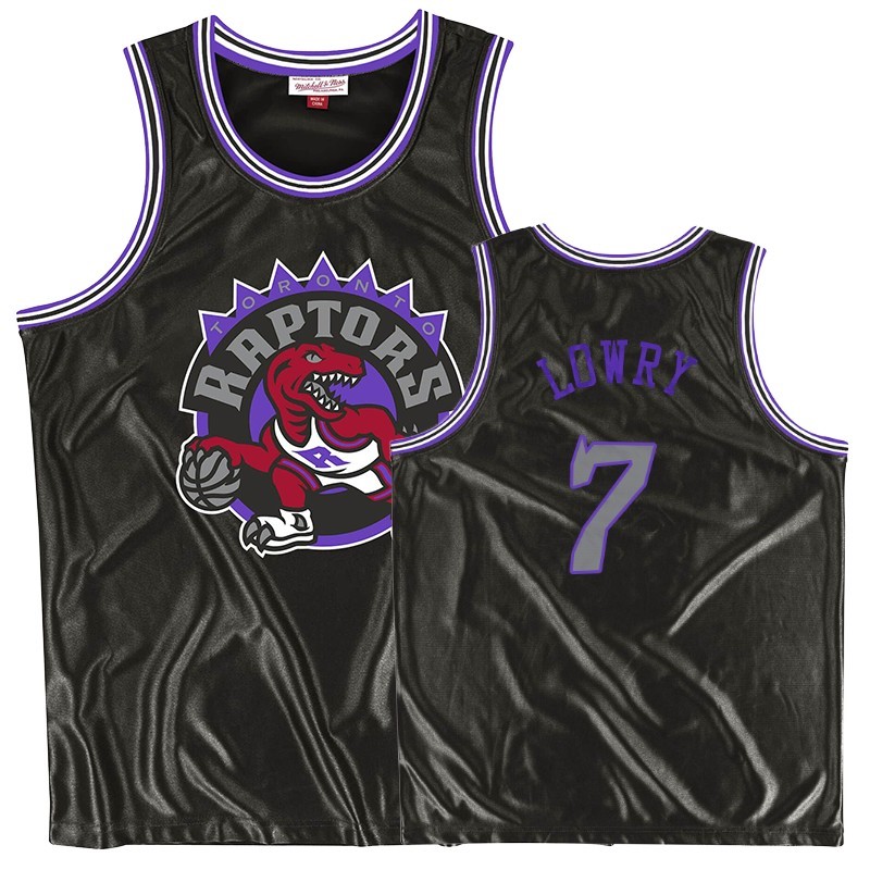 Maglia NBA Toronto Raptors #7 Kyle Lowry Nero Throwback Acquista