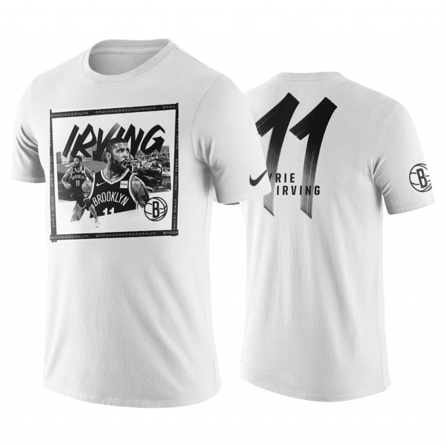 T-Shirt Brooklyn Nets Kyrie Irving Bianco Acquista