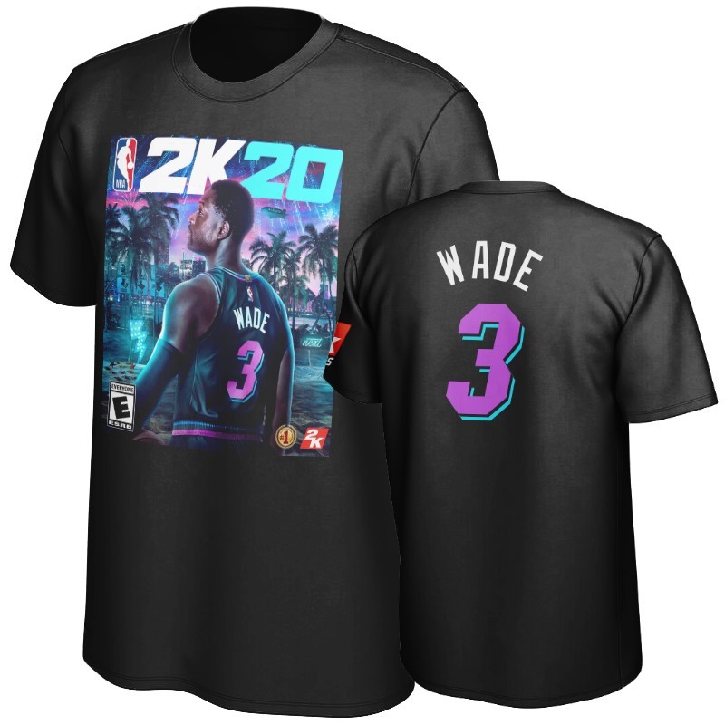 T-Shirt Miami Heat Dwyane Wade Nero Acquista