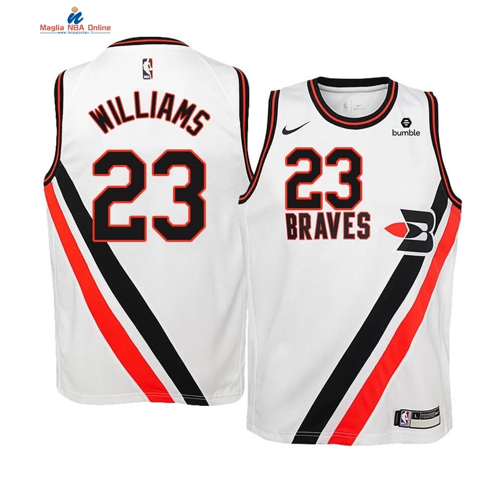 Maglia NBA Bambino Earned Edition Los Angeles Clippers #23 Lou Williams Bianco Acquista