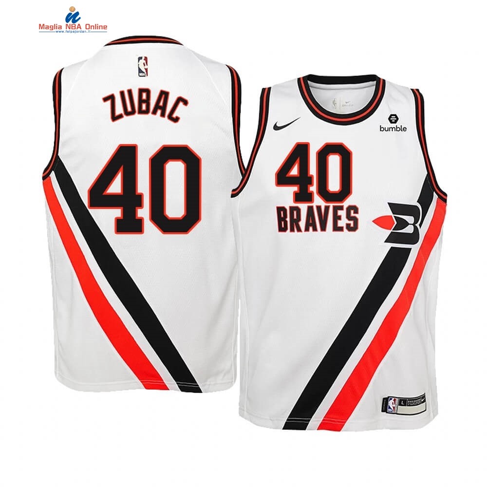 Maglia NBA Bambino Earned Edition Los Angeles Clippers #40 Ivica Zubac Bianco Acquista