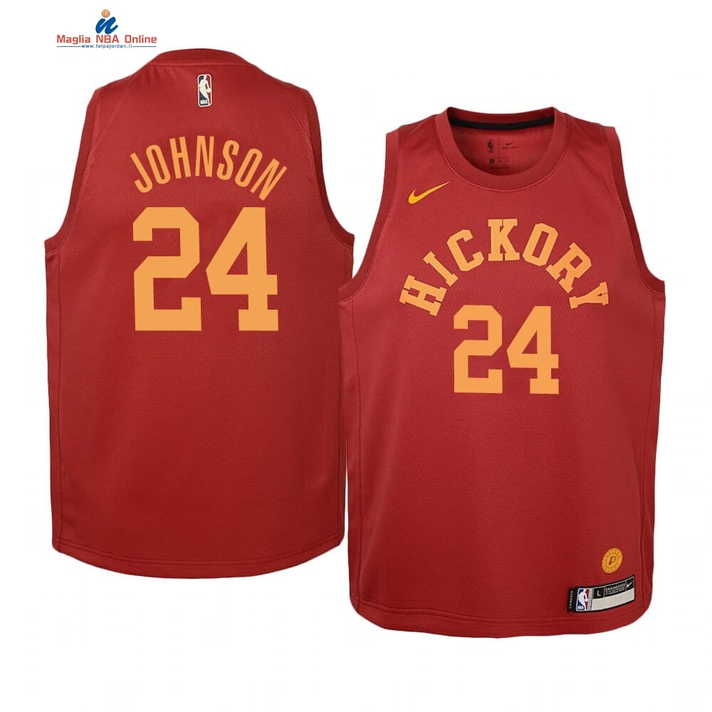 Maglia NBA Bambino Indiana Pacers #24 Alize Johnson Nike Retro Marrone Acquista