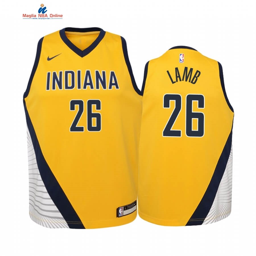 Maglia NBA Bambino Indiana Pacers #26 Ben Moore Giallo Statement 2019-20 Acquista