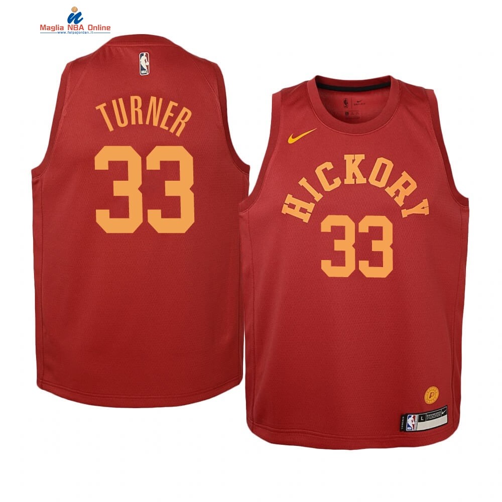 Maglia NBA Bambino Indiana Pacers #33 Myles Turner Nike Retro Marrone Acquista