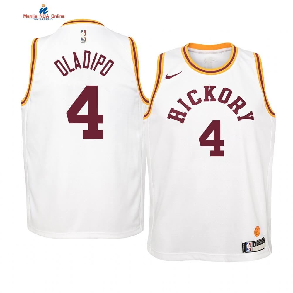 Maglia NBA Bambino Indiana Pacers #4 Victor Oladipo Nike Retro Bianco Acquista