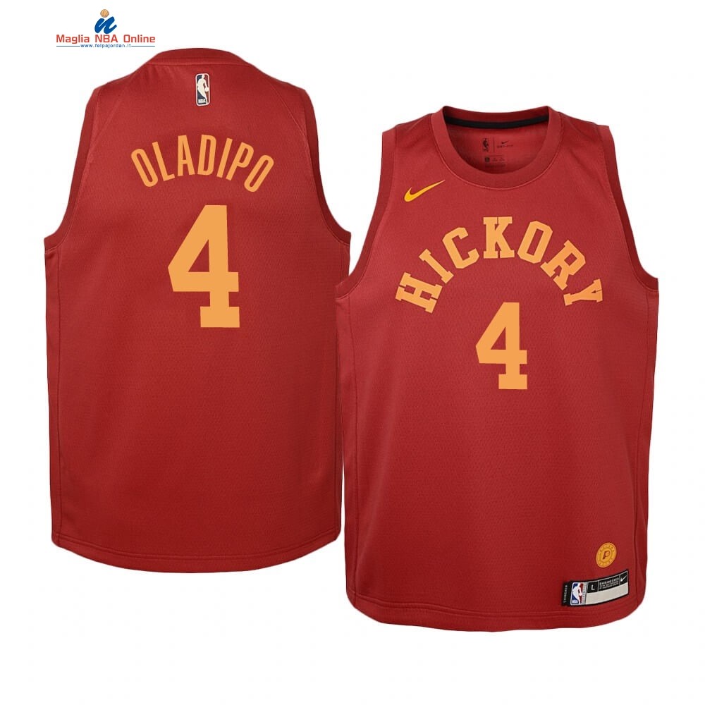 Maglia NBA Bambino Indiana Pacers #4 Victor Oladipo Nike Retro Marrone Acquista