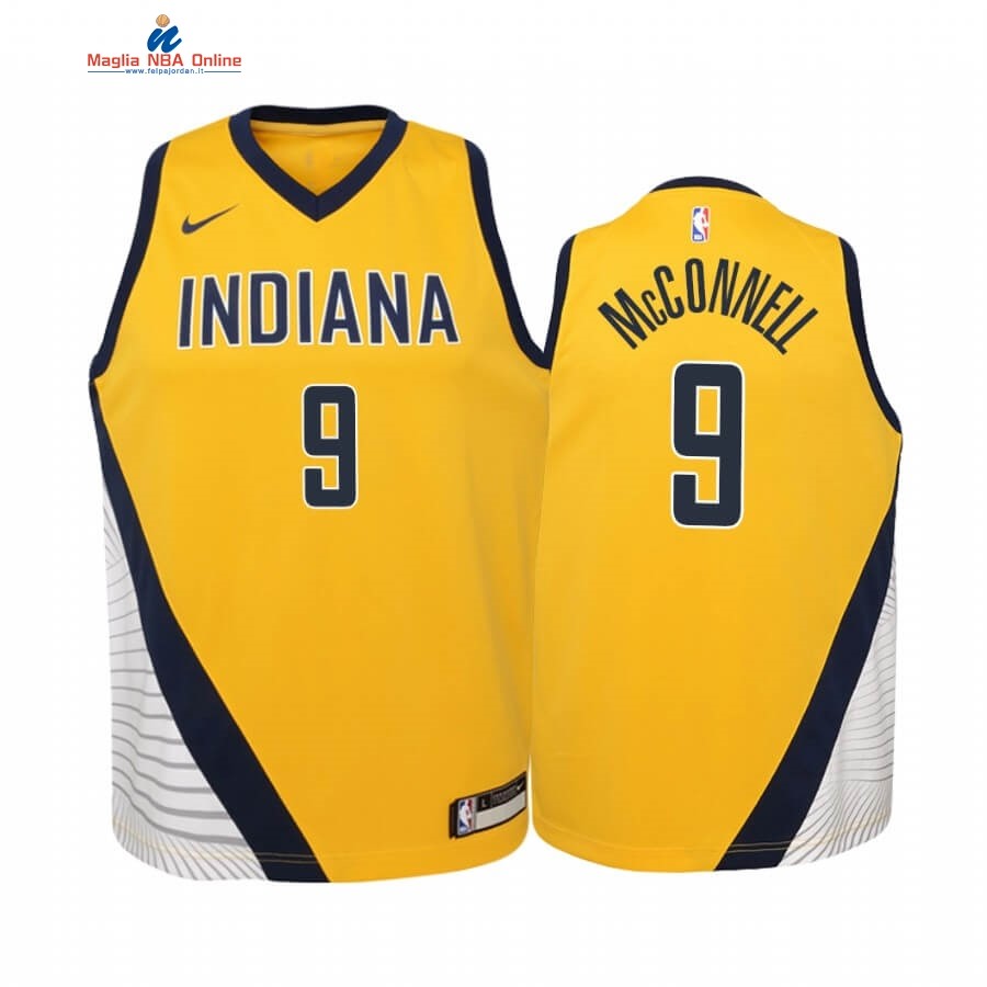 Maglia NBA Bambino Indiana Pacers #8 Justin Holiday Giallo Statement 2019-20 Acquista