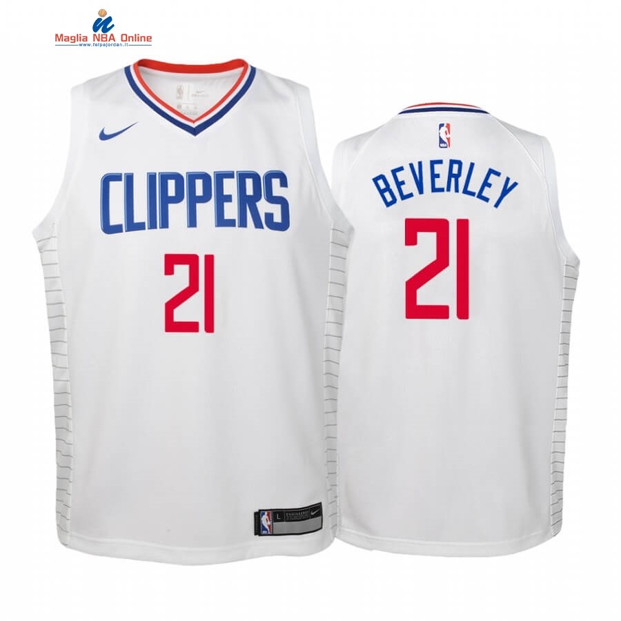 Maglia NBA Bambino Los Angeles Clippers #21 Patrick Beverley Bianco Association 2019-20 Acquista