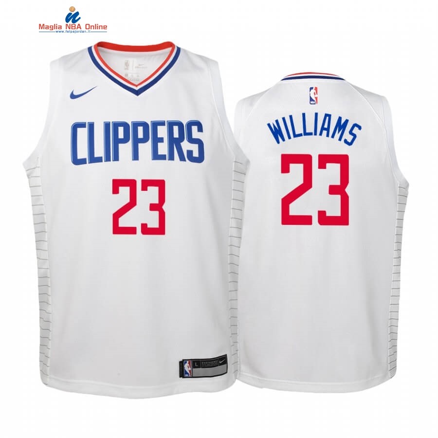 Maglia NBA Bambino Los Angeles Clippers #23 Lou Williams Bianco Association 2019-20 Acquista