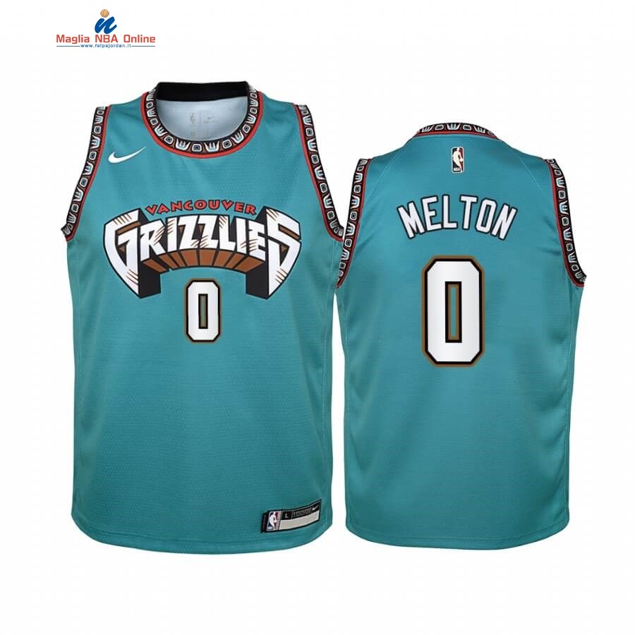 Maglia NBA Bambino Memphis Grizzlies #0 De'Anthony Melton Verde Hardwood Classics Acquista