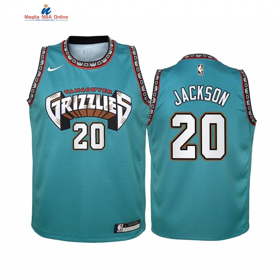 Maglia NBA Bambino Memphis Grizzlies #20 Josh Jackson Verde Hardwood Classics Acquista