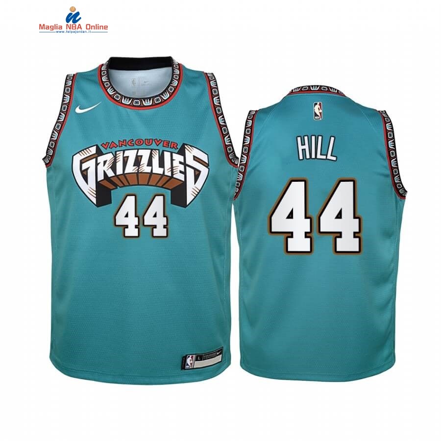 Maglia NBA Bambino Memphis Grizzlies #44 Solomon Hill Verde Hardwood Classics Acquista