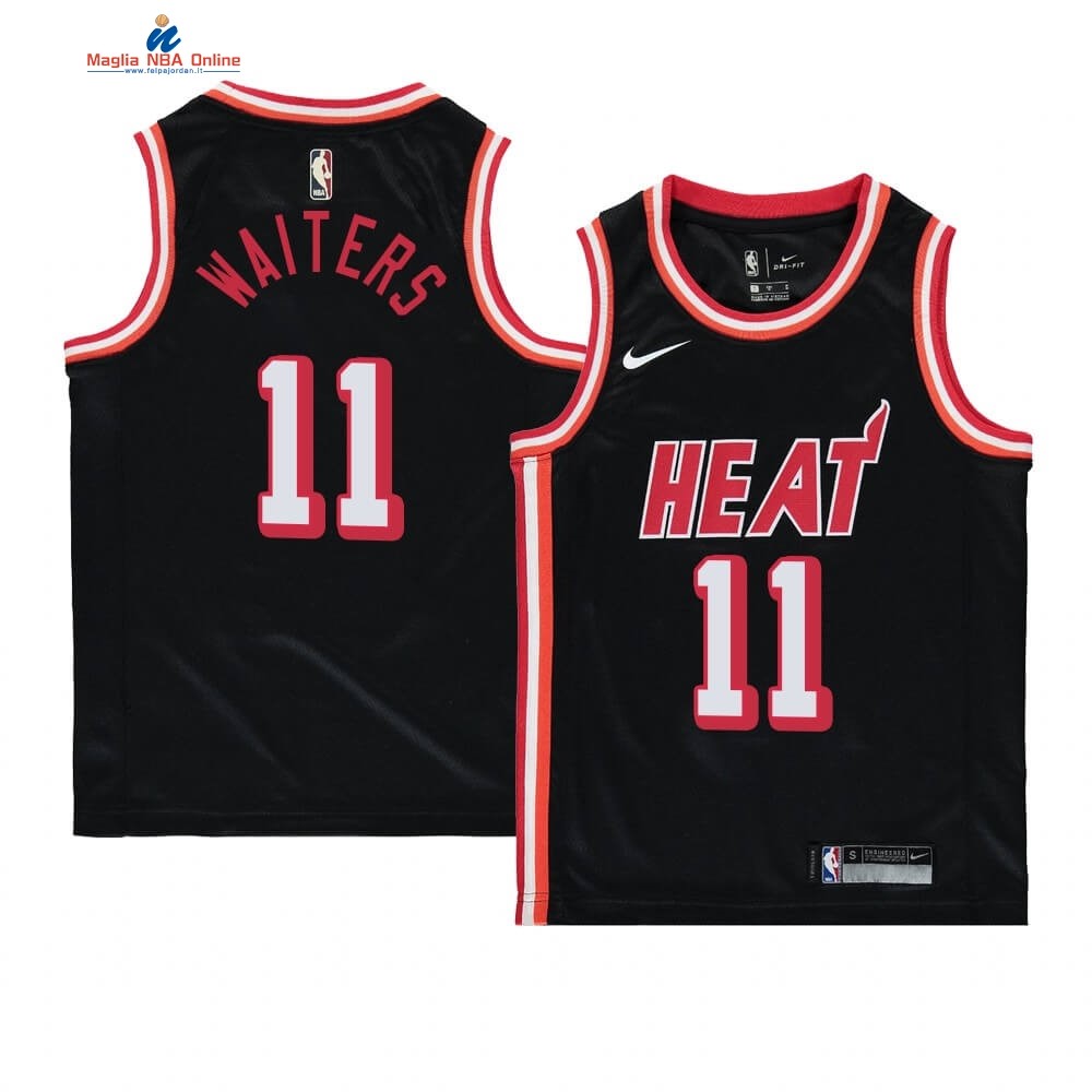 Maglia NBA Bambino Miami Heat #11 Dion Waiters Nero Hardwood Classics 1996-97 Acquista