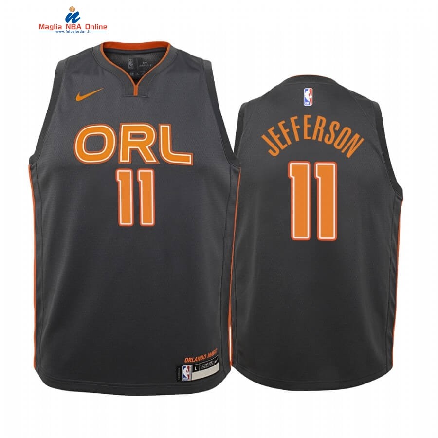 Maglia NBA Bambino Orlando Magic #11 Amile Jefferson Nike Nero Città 2019-20 Acquista