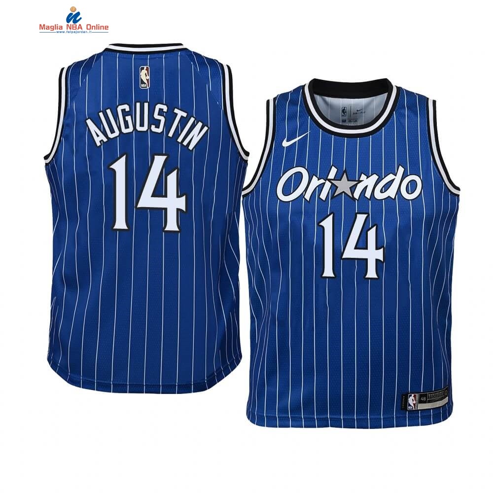 Maglia NBA Bambino Orlando Magic #14 D.J. Augustin Blu Hardwood Classics Acquista