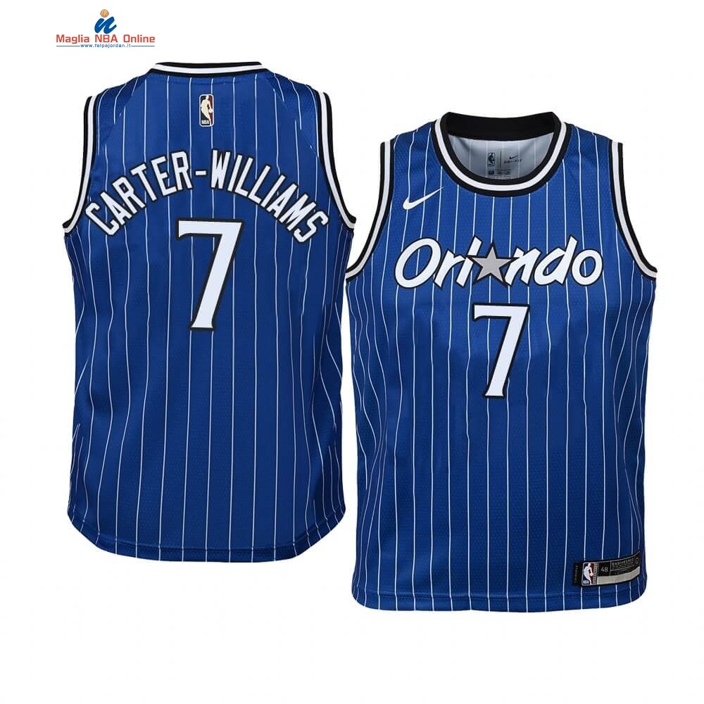 Maglia NBA Bambino Orlando Magic #7 Michael Carter-Williams Blu Hardwood Classics Acquista