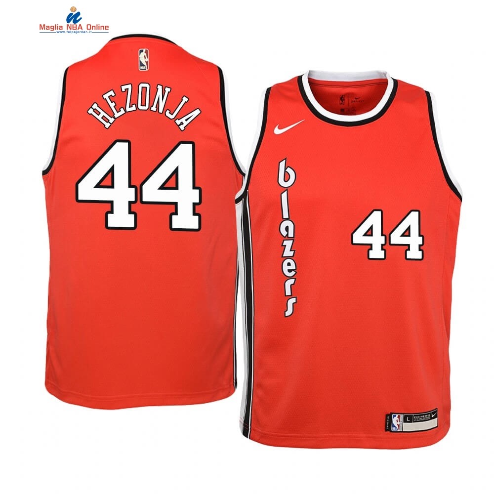 Maglia NBA Bambino Portland Trail Blazers #44 Mario Hezonja Rosso Classics Edition 2019-20 Acquista