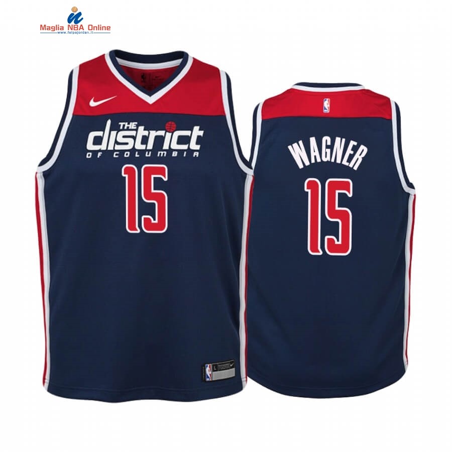 Maglia NBA Bambino Washington Wizards #15 Moritz Wagner Marino Statement 2019-20 Acquista