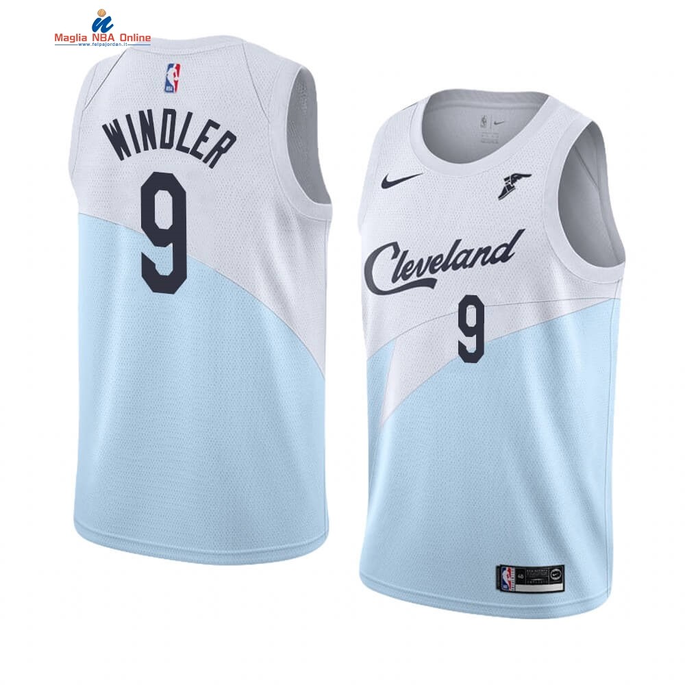 Maglia NBA Earned Edition Cleveland Cavaliers #9 Dylan Windler Blu 2018-19 Acquista