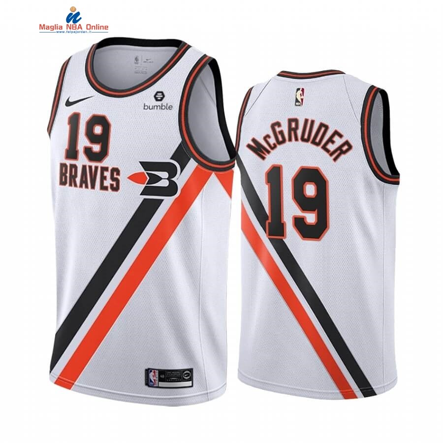 Maglia NBA Earned Edition Los Angeles Clippers #19 Rodney McGruder Bianco 2019-20 Acquista