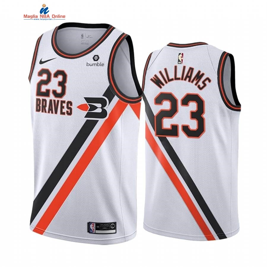 Maglia NBA Earned Edition Los Angeles Clippers #23 Lou Williams Bianco 2019-20 Acquista