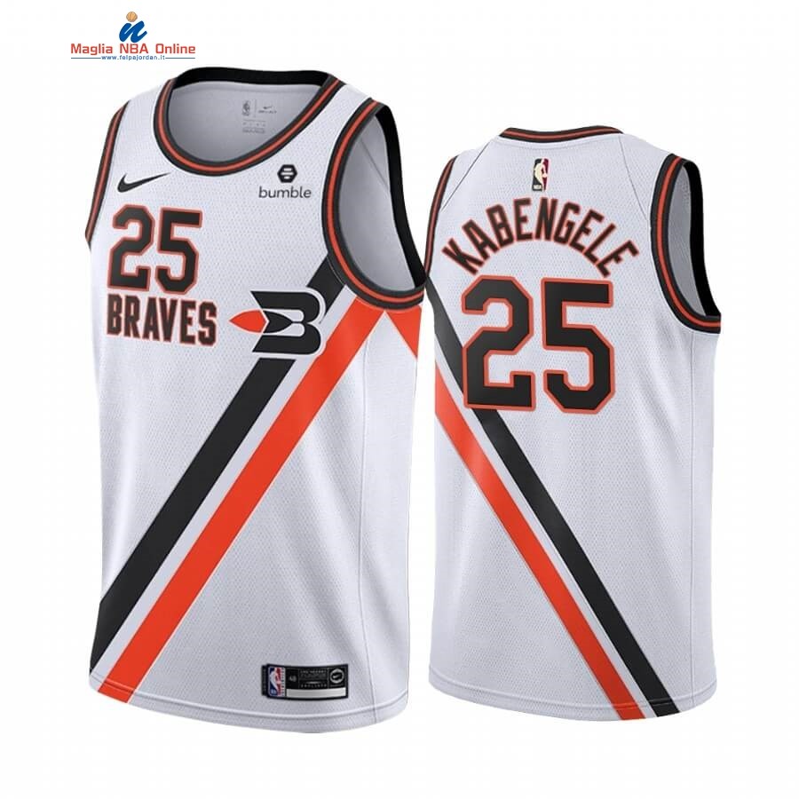 Maglia NBA Earned Edition Los Angeles Clippers #25 Mfiondu Kabengele Bianco 2019-20 Acquista