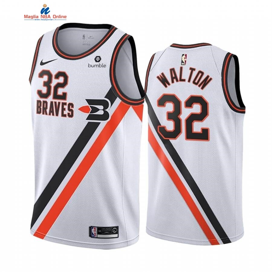 Maglia NBA Earned Edition Los Angeles Clippers #32 Bill Walton Bianco 2019-20 Acquista