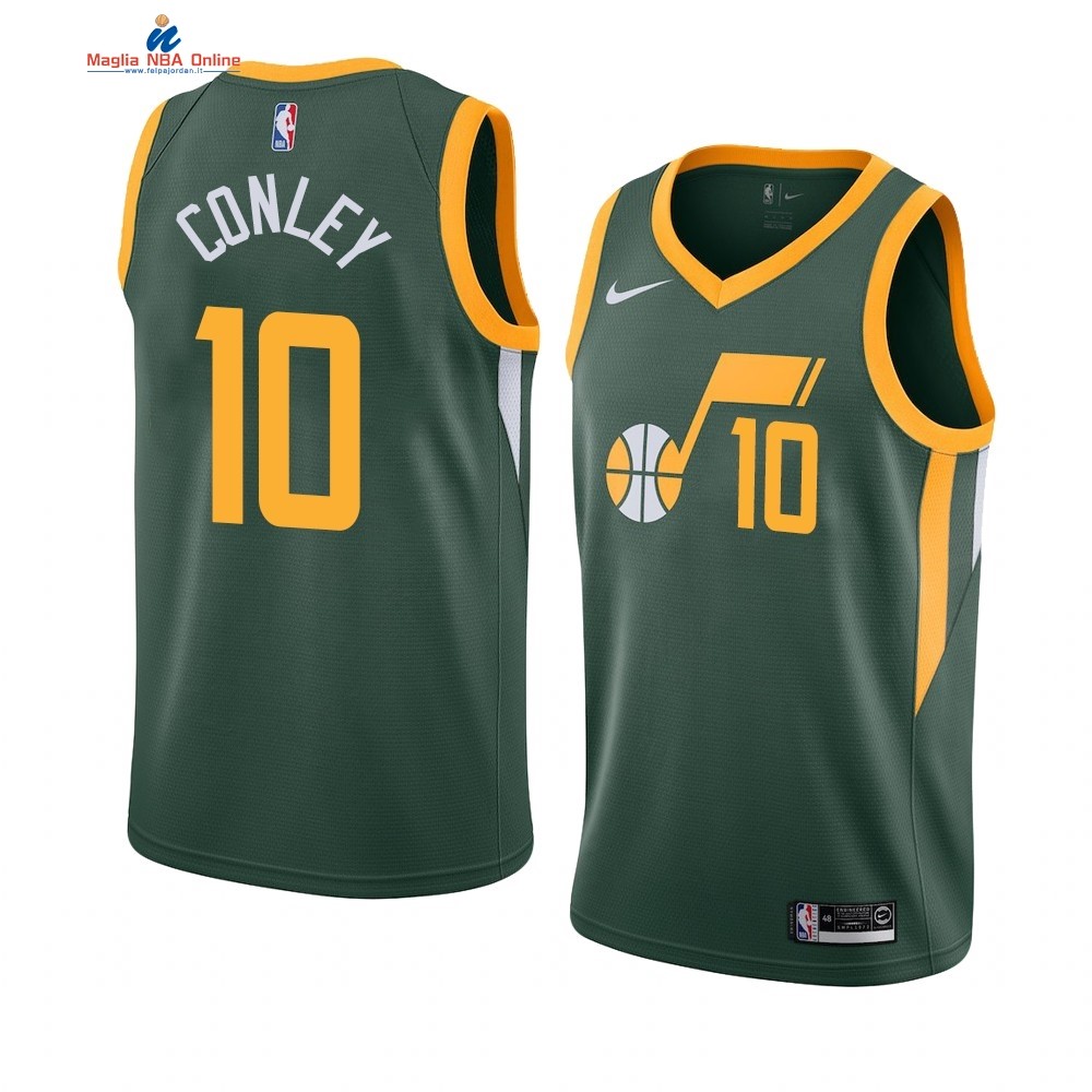 Maglia NBA Earned Edition Utah Jazz #10 Mike Conley Nike Verde 2019-20 Acquista