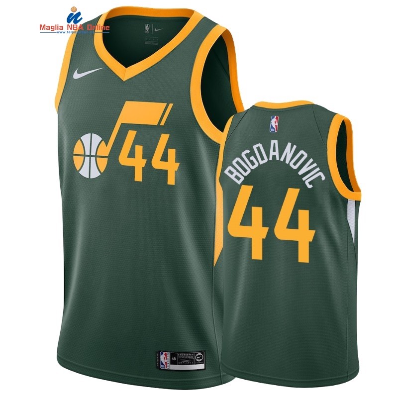 Maglia NBA Earned Edition Utah Jazz #44 Bojan Bogdanovic Nike Verde 2019-20 Acquista