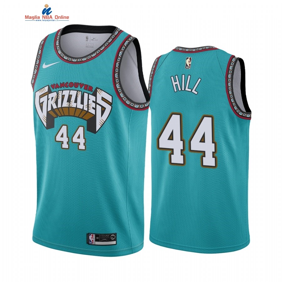 Maglia NBA Memphis Grizzlies #44 Solomon Hill Verde Hardwood Classics Acquista