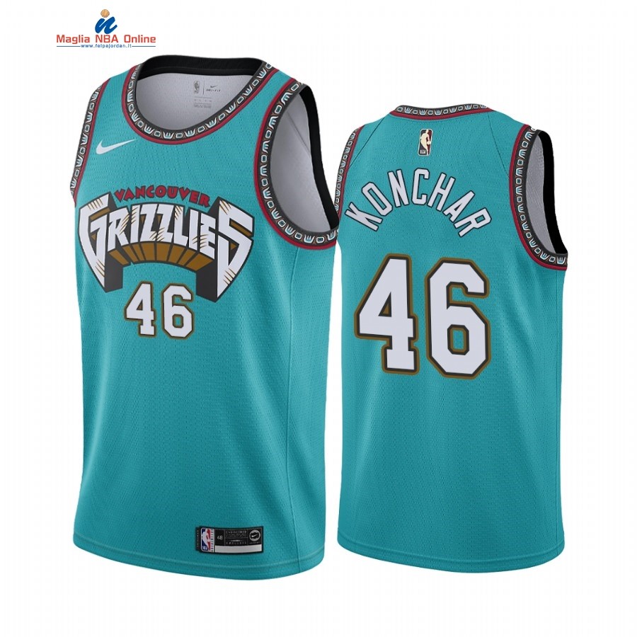 Maglia NBA Memphis Grizzlies #46 John Konchar Verde Hardwood Classics Acquista