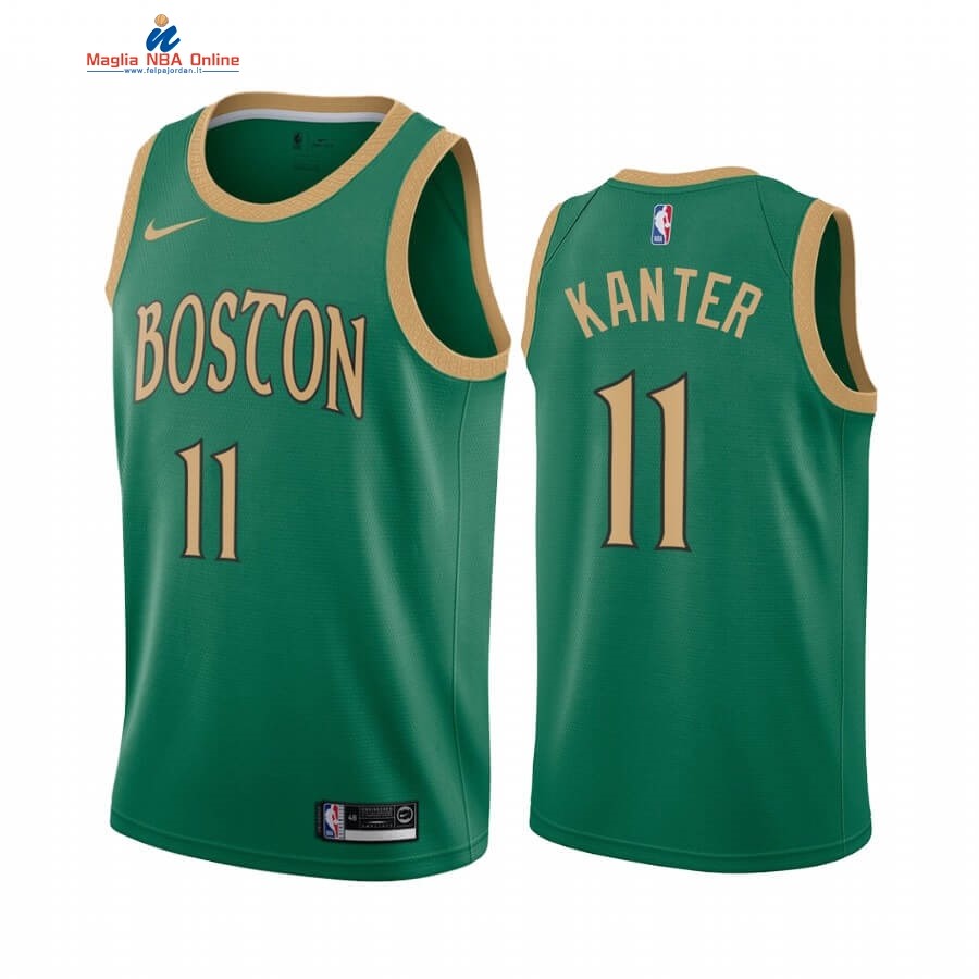 Maglia NBA Nike Boston Celtics #11 Kyrie Irving Nike Verde Città 2019-20 Acquista