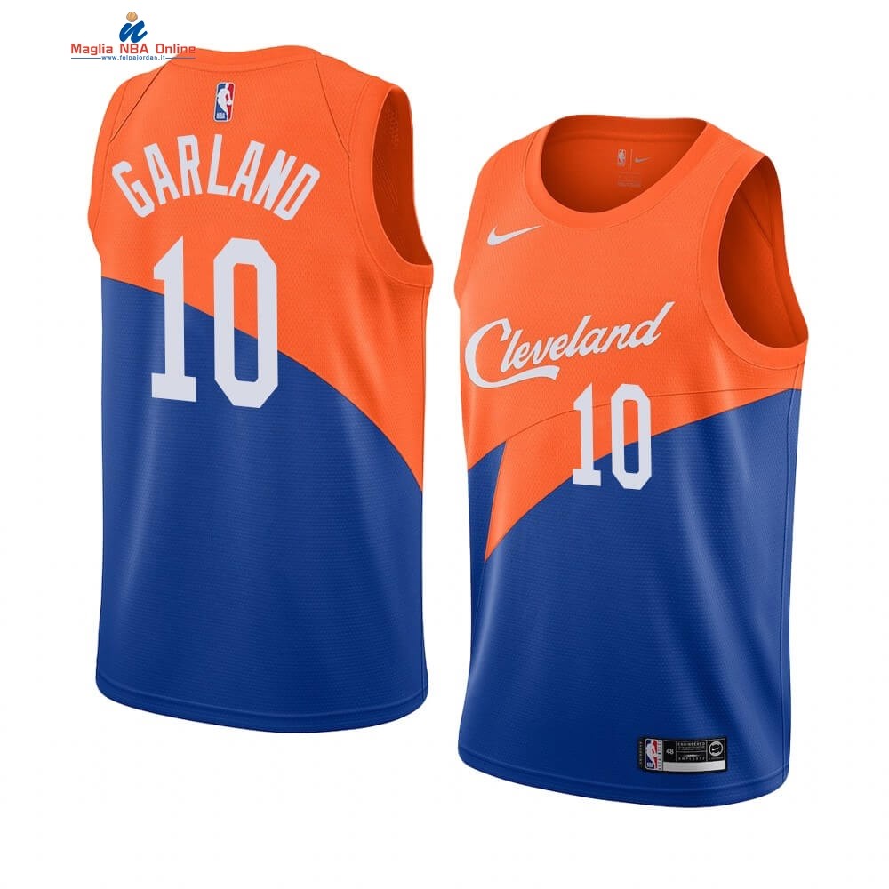 Maglia NBA Nike Cleveland Cavaliers #10 Darius Garland Nike Blu Città 2019-20 Acquista