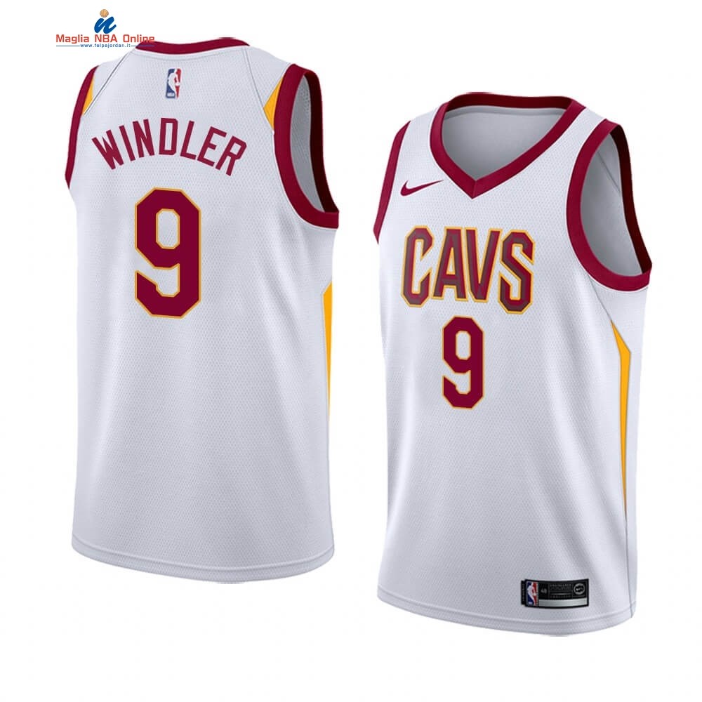 Maglia NBA Nike Cleveland Cavaliers #9 Dylan Windler Bianco Association 2019-20 Acquista