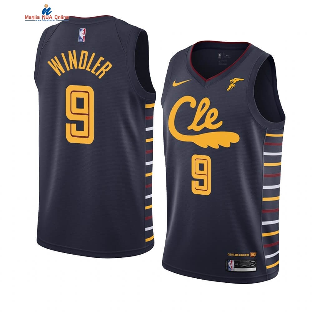Maglia NBA Nike Cleveland Cavaliers #9 Dylan Windler Marino Città 2019-20 Acquista