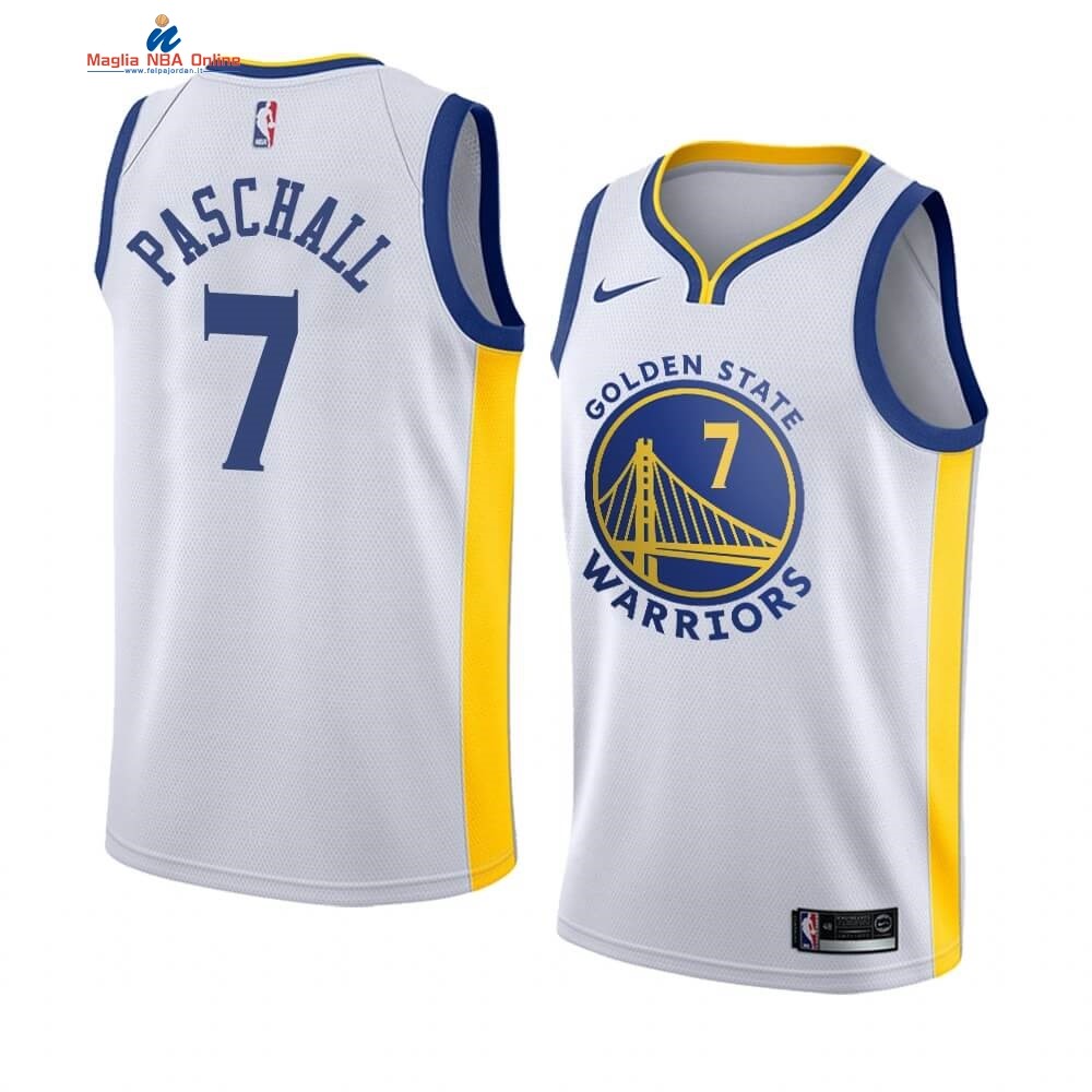 Maglia NBA Nike Golden State Warriors #7 Eric Paschall Bianco Association 2019-20 Acquista