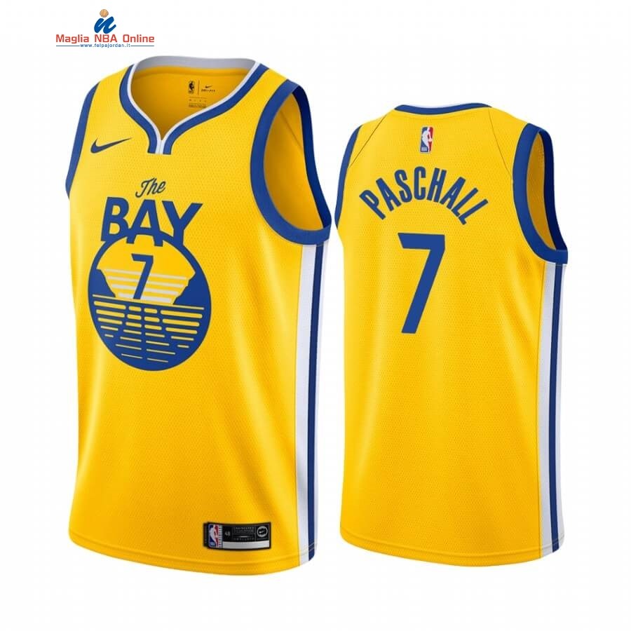 Maglia NBA Nike Golden State Warriors #7 Eric Paschall Giallo Statement 2019-20 Acquista