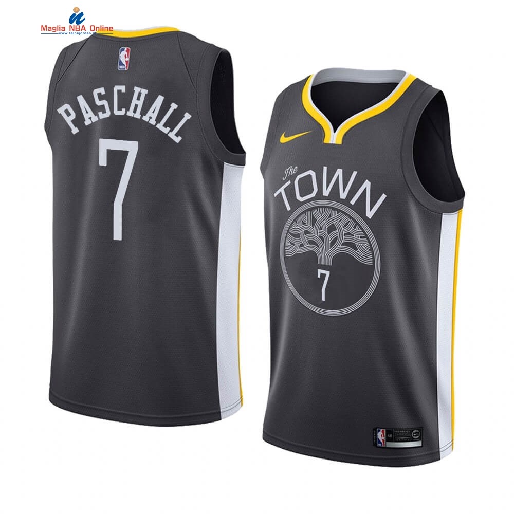 Maglia NBA Nike Golden State Warriors #7 Eric Paschall Nero Statement 2019-20 Acquista