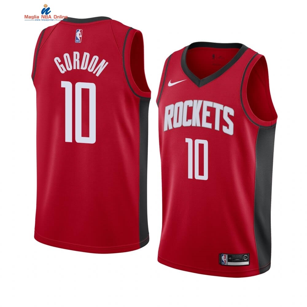 Maglia NBA Nike Houston Rockets #10 Eric Gordon Rosso Icon 2019-20 Acquista